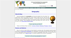 Desktop Screenshot of geography-exam.com