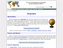 Tablet Screenshot of geography-exam.com